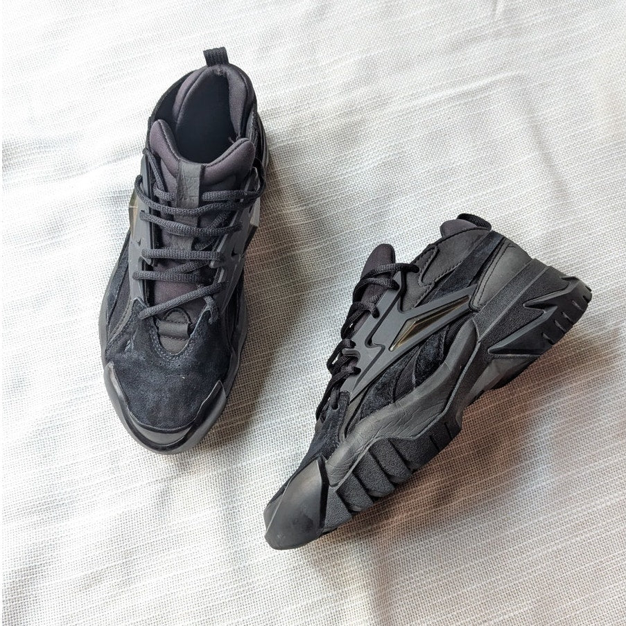 Reebok Club C Cardi B v2 Black Leather/Suede Sneakers, size 7.5