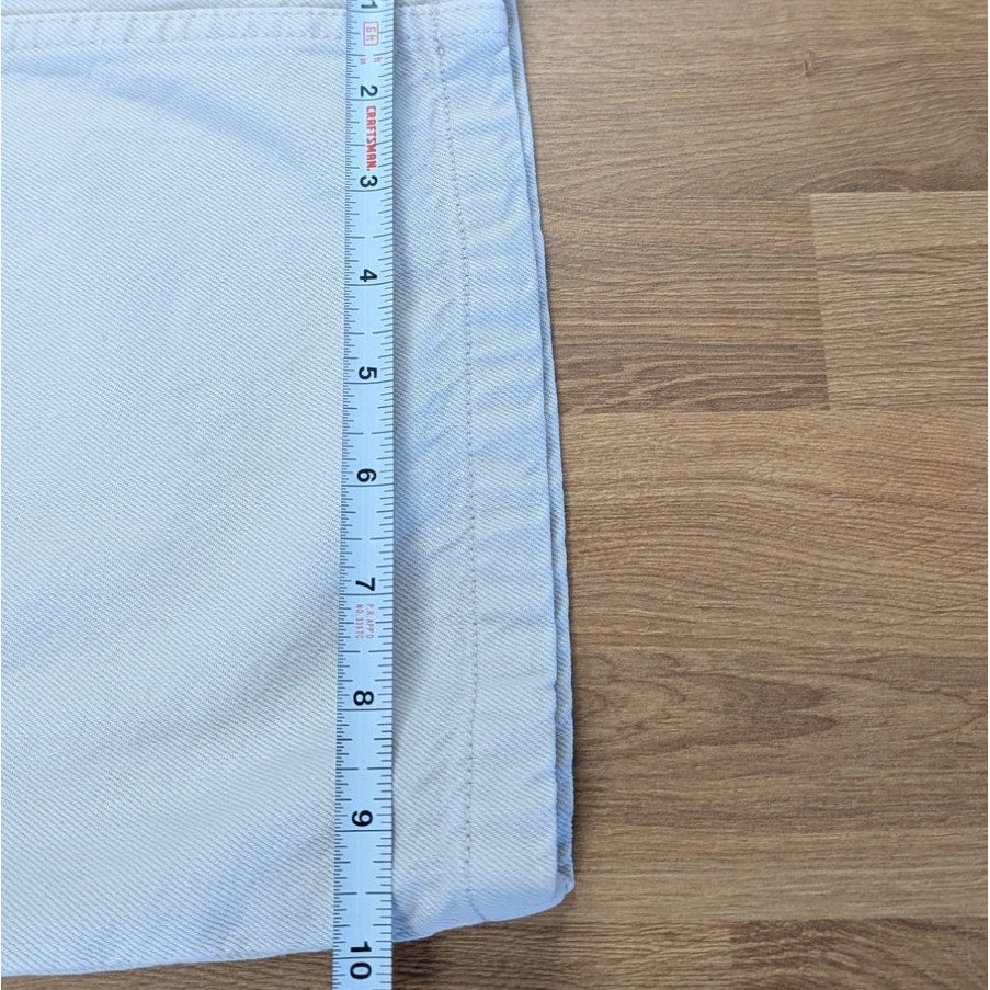 Abercrombie Wide Leg Curve Love Pants Womens 26/2R Ecru High-rise Chino NWT