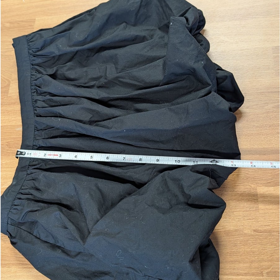 J.Crew Black Bubble-hem Skirt in Cotton Poplin Size 4 Style CA725