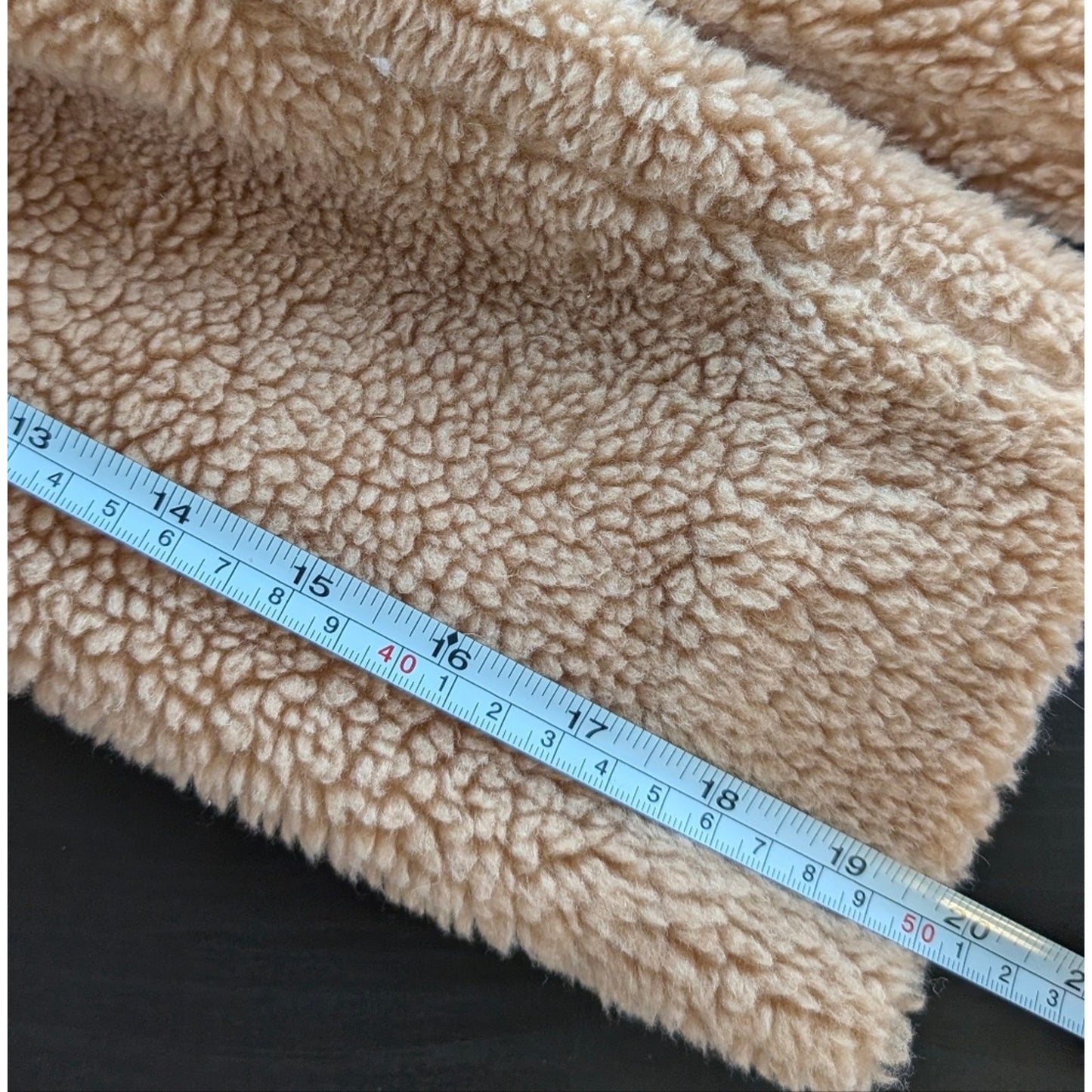 J.Crew Relaxed Tan Teddy Topcoat in Sherpa Blend BW157, Size XS