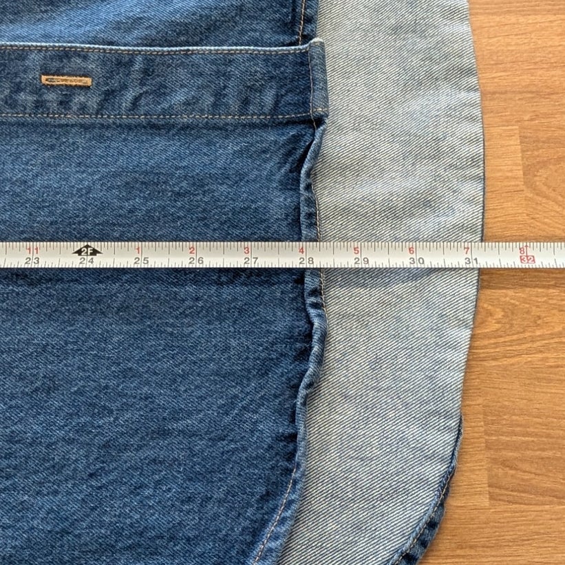 Axel Arigato Sasha Oversized Shirt Jacket Womens S Blue Denim Button Front