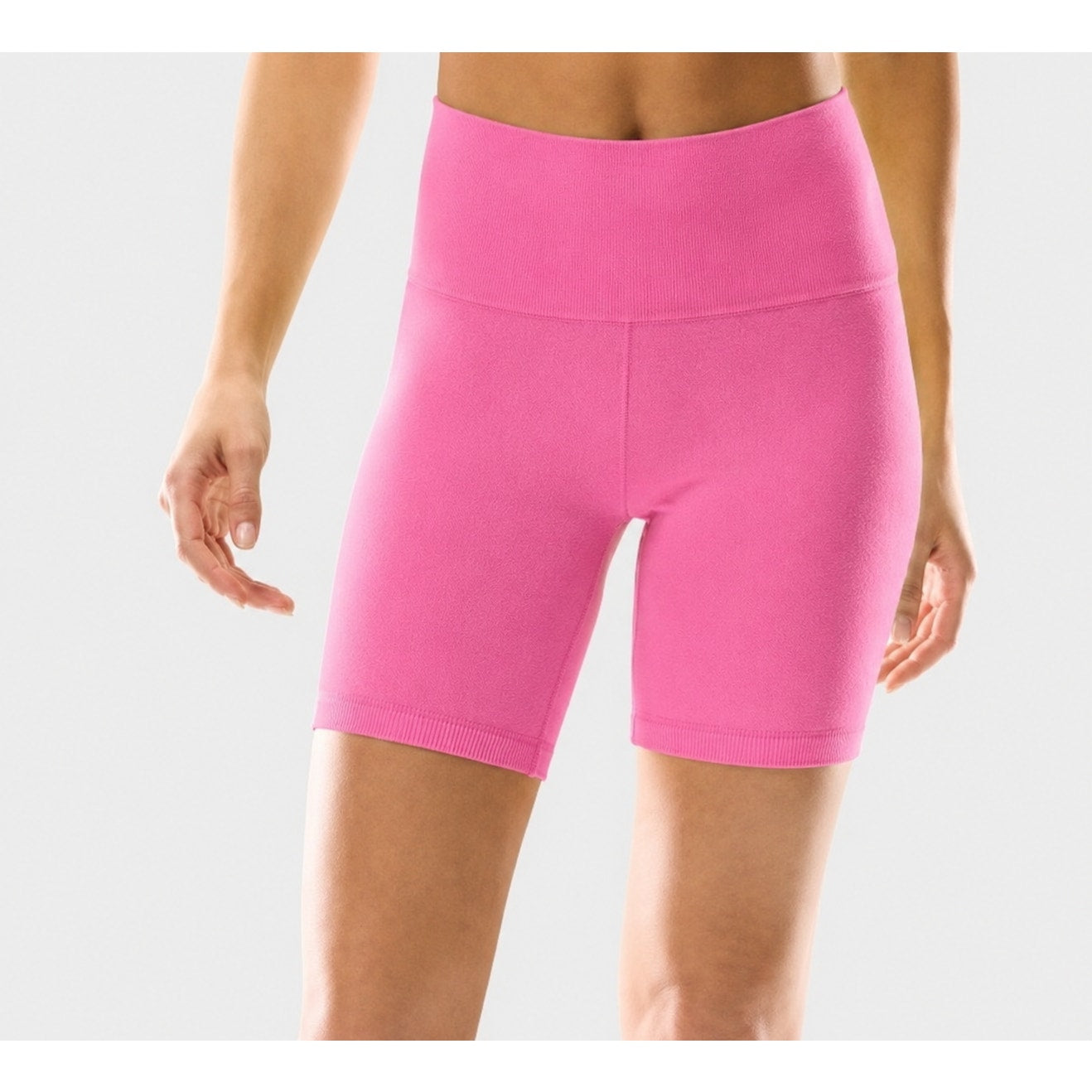 Aritzia Wilfred Mackenzie Thick Knit Hot Pink Biker Short, Size S