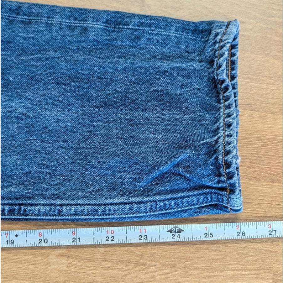 Agolde Riley Jeans Womens 29 Blue Denim High Rise Straight Crop