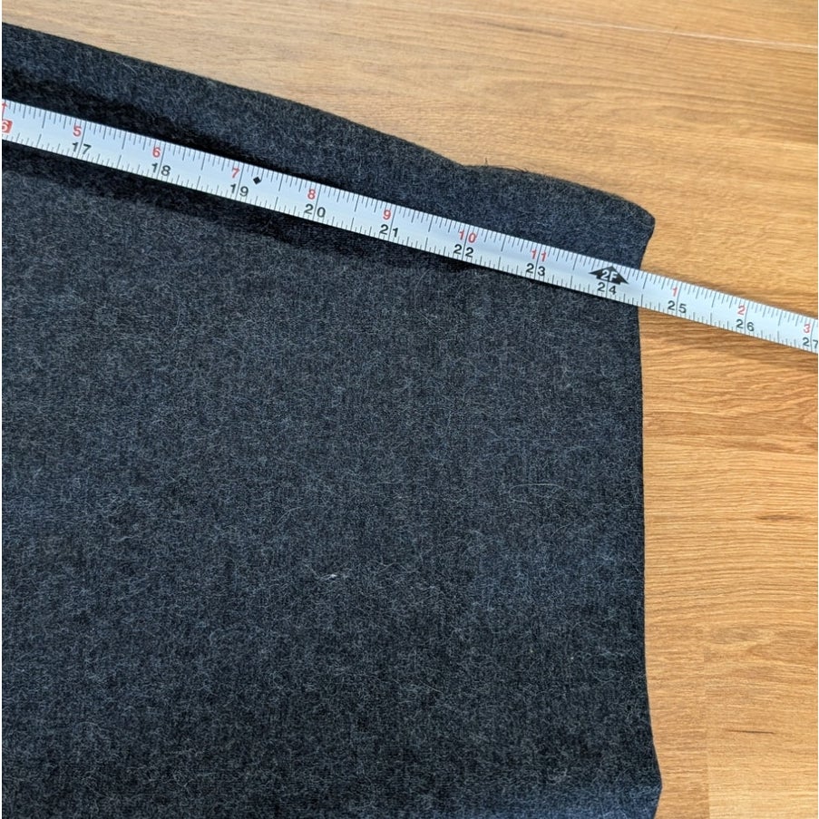 Comptoir des Cotonniers Wool Blend Tapered Cropped Pleated Banana Trousers L