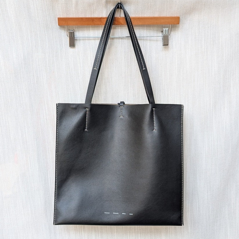 Proenza Schouler White Label Twin Leather Tote Top Handle Bag