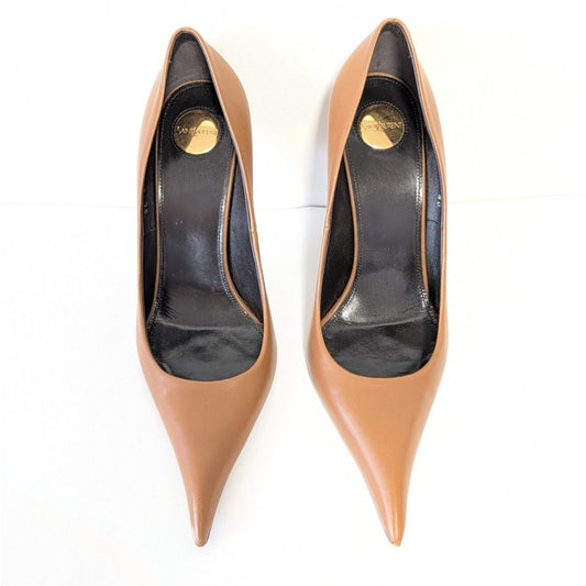 Saint Laurent Élysée 105 Pumps Womens EU40/US10 Smooth Leather Stiletto Heels