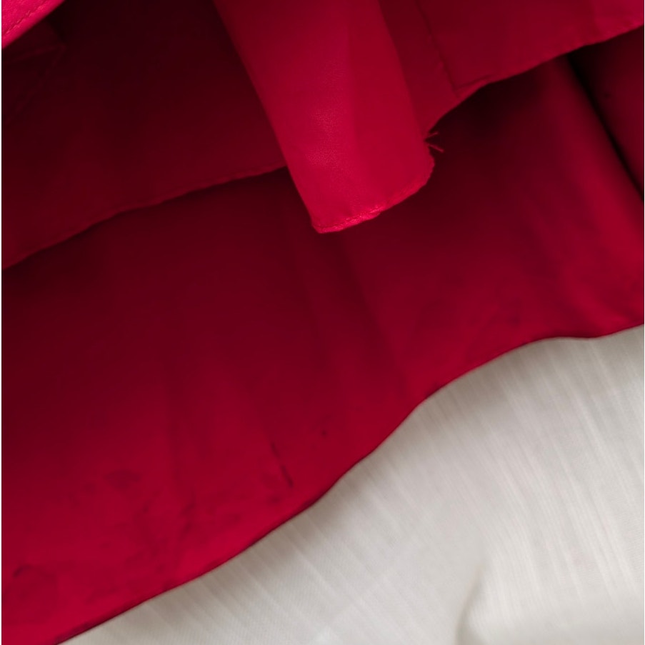 Avery G Red Ball Gown Prom Formal Evening Satin Long Sleeveless Dress, size 6