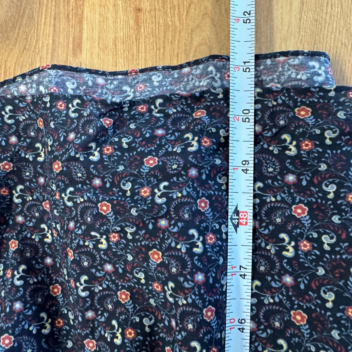 Dôen Clay Midi Dress in Black Marfa Paisley Womens L Tiered Long Sleeve NWT