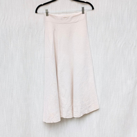 Dorothee Schumacher Look Sharp Cotton-blend Midi Skirt In Laeaea Lalm, size XS-S