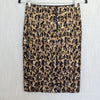 Alice+Olivia Sequin Animal Leopard Midi Skirt Womens 4 Gold/Black Straight