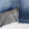 Current/Elliott The Slit Denim Ombre Straight Midi Raw Hem Skirt, size 27