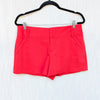 Alice + Olivia Cady Short Womens 10 Red Cotton Mid-rise Tailored Mini