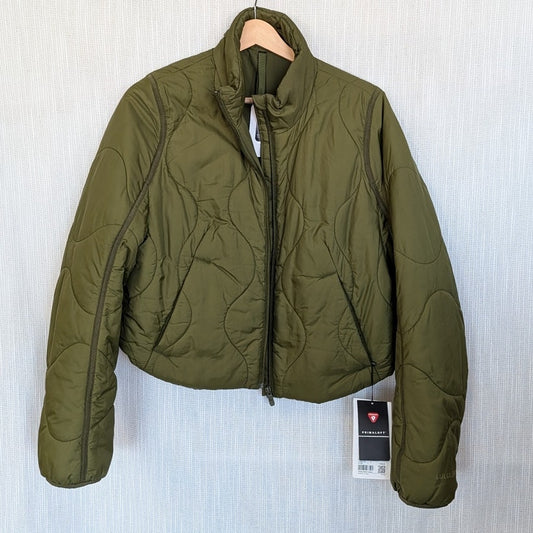 Lululemon Quilted Light Insulation Cropped Jacket W4BXTS Womens 8 Green NWT