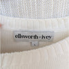 Ellsworth & Ivey Classic Golf Crewneck Sweater Womens L Ivory/Navy Long Sleeve
