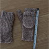 COS Cotton Chunky Knit Mittens Gloves Pink/Beige/Tan, size XS-S