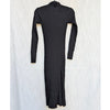 Aritzia Wilfred Alchemy Dress Womens S Black Mock-neck Sweater Bodycon Midi