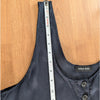 Anine Bing Evy Top Womens S Washed Black Henley Sleeveless Relaxed Tunic Polo