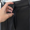 NA-KD x Angelica Blick Black Faux Leather PU Mid Rise Pants, size 36/US 6/S