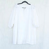 Dissh Nadia White Linen Smock Dress Womens 6 Long Sleeve Tunic Shirt Mini