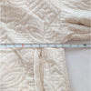Silence+Noise White Quilted Velvet Hooded Full Zip Cropped Jacket, Size XS/S