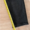 Agolde Nico Black High Rise Slim Fit Cotton Blend Button Skinny Jeans, size 32