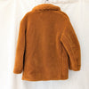 Weekday Felice Fleece Long Sleeve Full Zip Teddy Coat Jacket, size XS