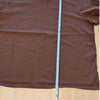 Reformation Top Womens XL Brown Cotton Crewneck Short Sleeve T-shirt