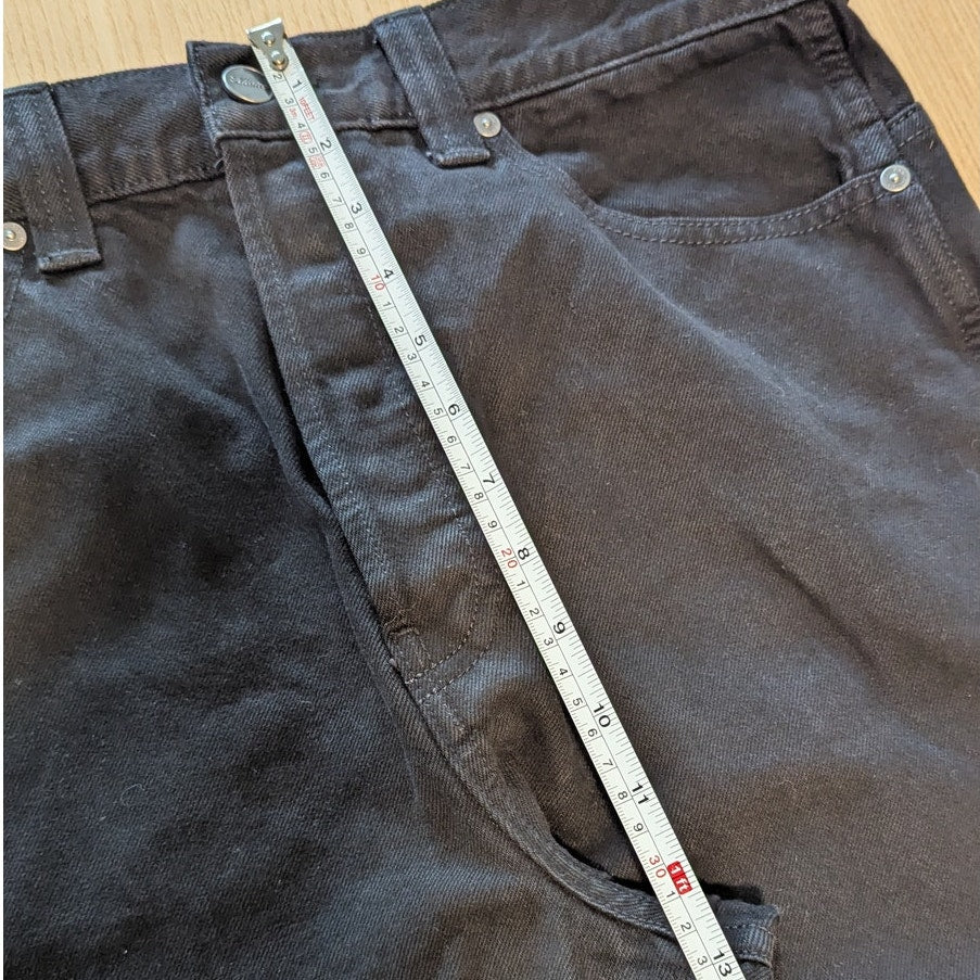 Khaite Corben Jean Womens 28 Black Bartlett Denim High-rise Straight Leg NWT