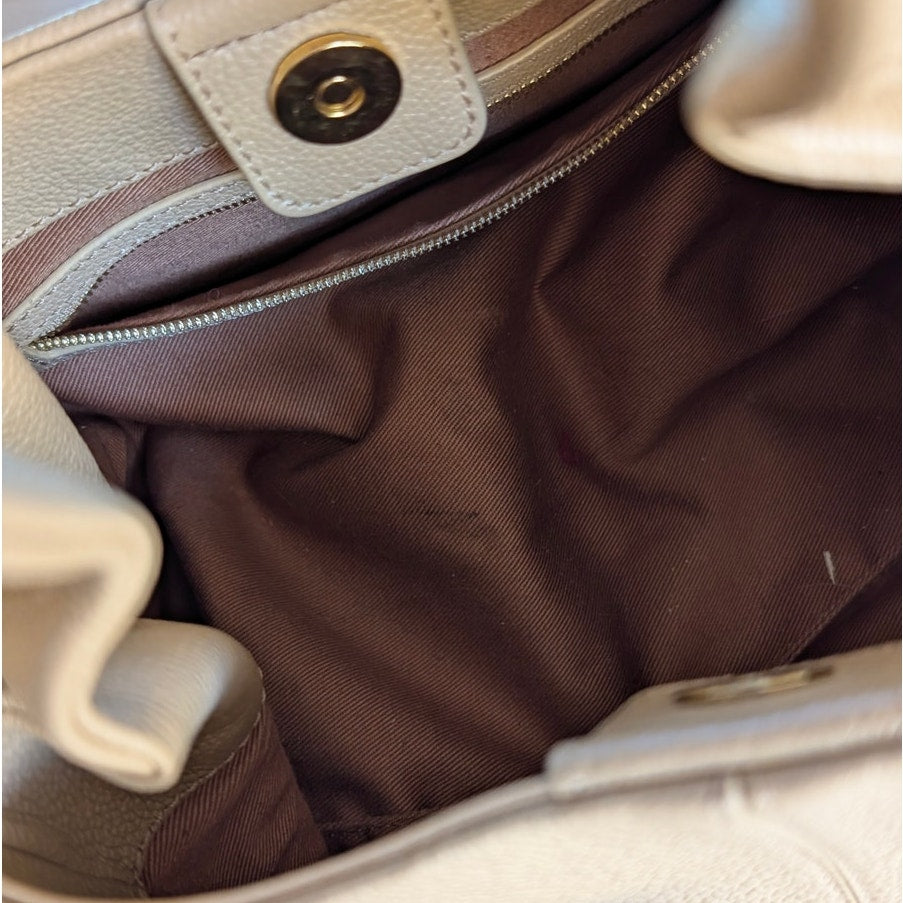 Polene Numero Neuf Edition Textured Sand Leather Shoulder Crossbody Bag