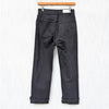 RE/DONE Stove Pipe Black Denim High-rise Raw Hem Cropped Jeans, size 25