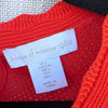 House Of Harlow Orange Red High Neck Crochet Sleeveless Maxi Midi Dress, size L