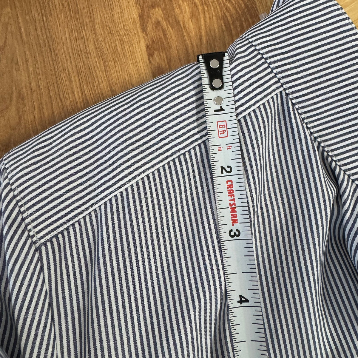 Akris Punto Blue/White Micro Striped Belted Midi Dress Womens 10 NWT