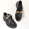Guiseppe Zanotti Abigail Leather Metallic-detail Loafers Womens EU 40/US 10