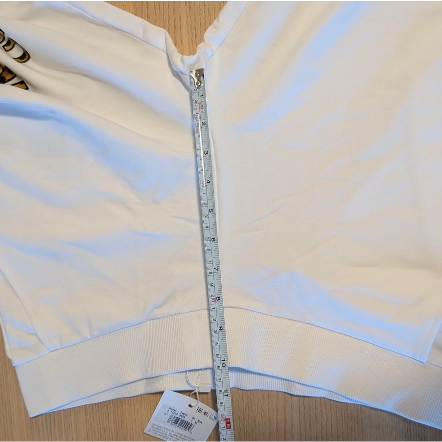 Moschino Underwear Pants Womens XL White Logo Print Cotton Ankle Sweatpants NWT