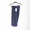NWT MM. Lafleur The Minetta 2.0 Navy High Waist Midi Draped Skirt, size XS