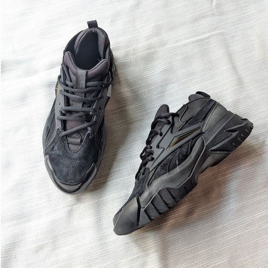Reebok Club C Cardi B v2 Black Leather/Suede Sneakers, size 7.5