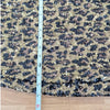Alice+Olivia Sequin Animal Leopard Midi Skirt Womens 4 Gold/Black Straight