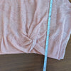 Veronica Beard Jeans Kellen Pink Knotted Linen Blend Tank Sleeveless Top, size L