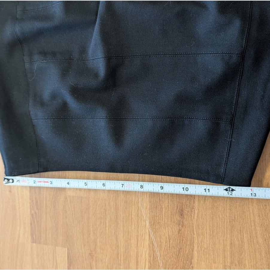 Vince Mini Pencil Skirt Womens 0 Black Paneled Stretch Bodycon $185 NWT
