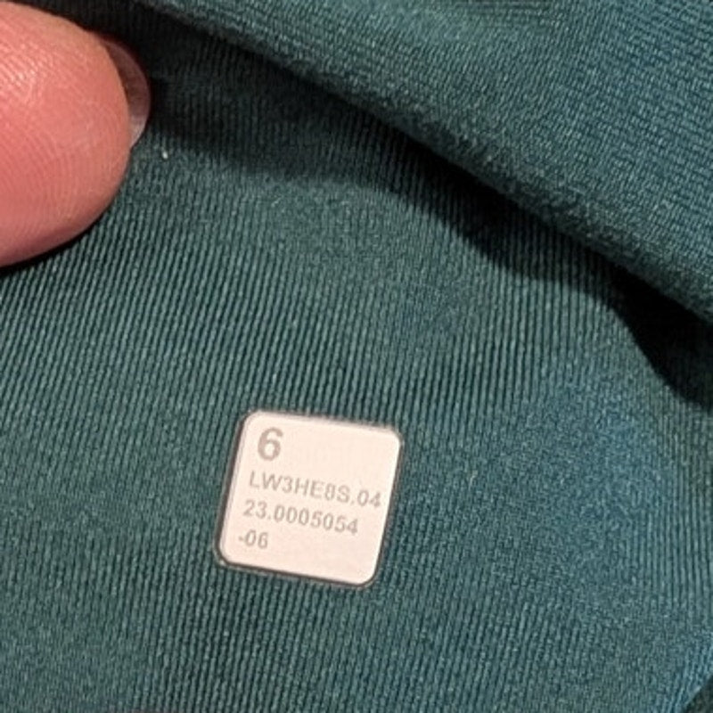 Lululemon Its Rulu Run Classic-Fit Crew *Fleece Womens 6 Storm Teal W3HE8S