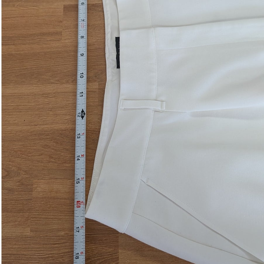 Rag & Bone Irina Ponte Shorts Womens XL White Jersey Pleated High-rise Bermuda