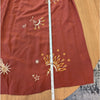 Johnny Was Workshop Maxi Dress S 100% Silk Embroidered Celestial Zodiac Midi