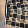 Brian Dales Pants Womens IT 44/M Black/Cream Check Plaid Wool Mid-rise Chino NWT