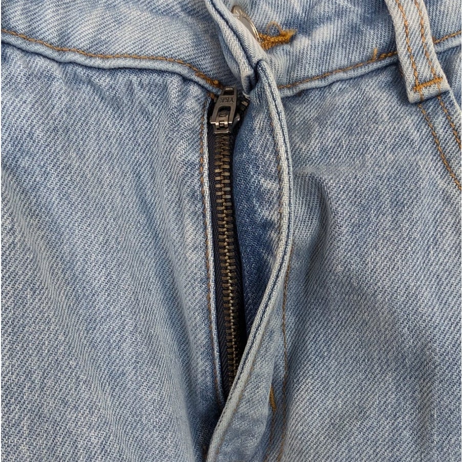 Frank And Oak Linda Balloon Fit High Rise Jeans in Light Wash Size 26