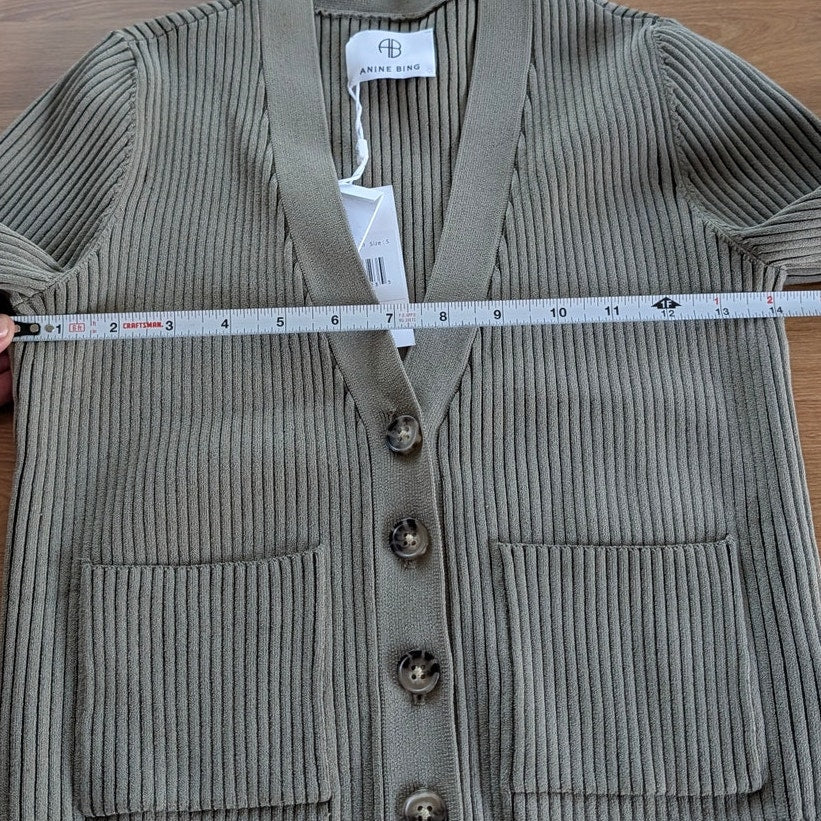 Anine Bing Matching Knit Set Womens S Layla Cardigan & Julian Pencil Skirt NWT