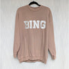 Anine Bing Tyler Sweatshirt Womens M Washed Iron Logo Crewneck Long Sleeve