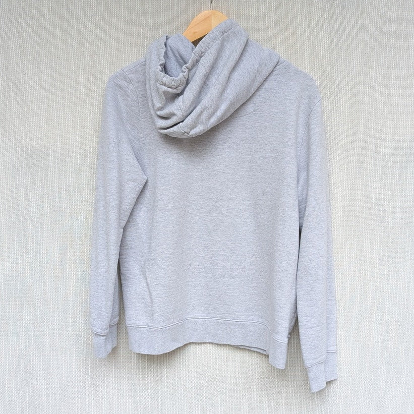 A.P.C. San Francisco Printed Gray Cotton Long Sleeve Pullover Hoodie, size L