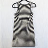 Anine Bing Arie Striped Crochet Knit Mini Dress Womens S Black Sleeveless