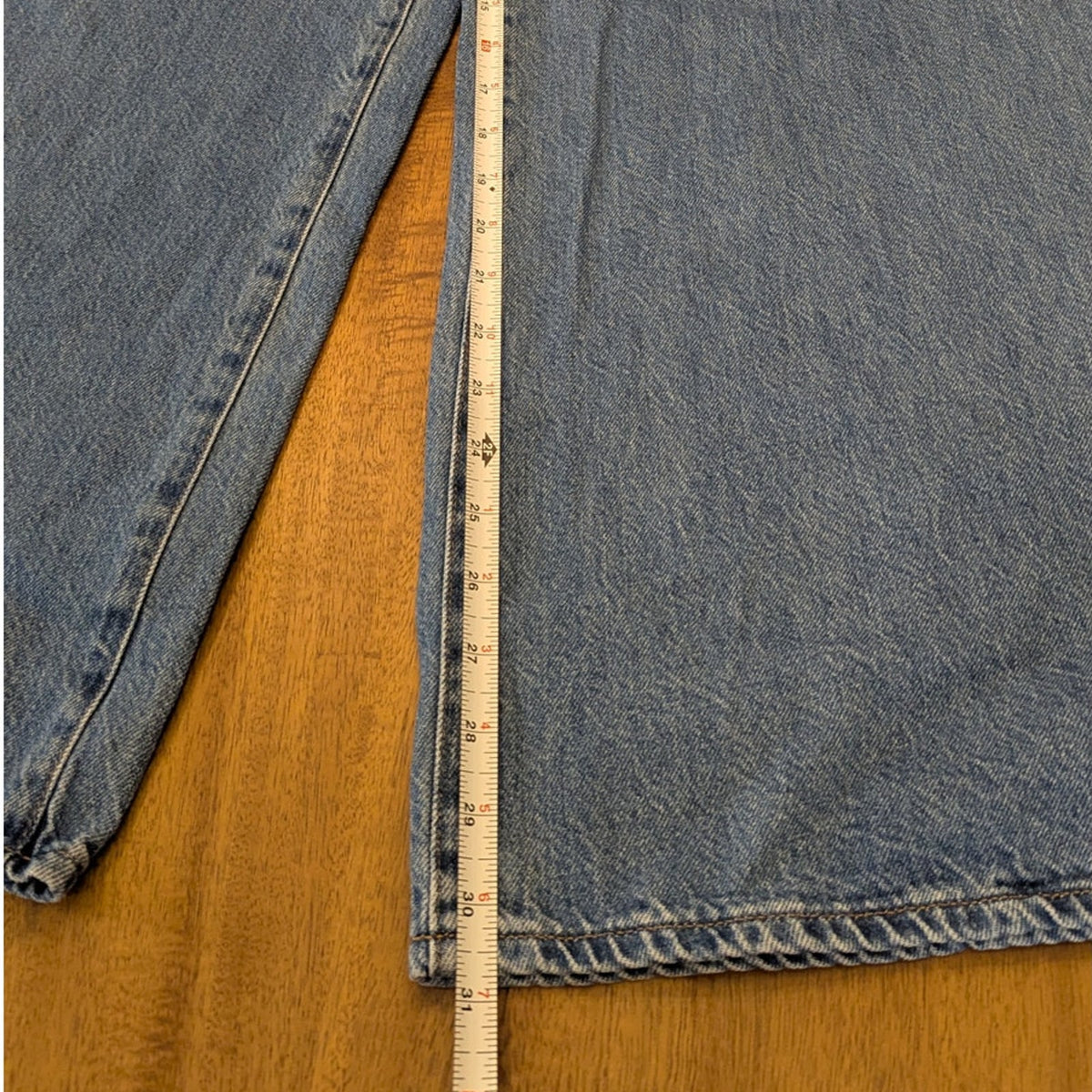 Madewell Wide Sweep Denim Trousers NT510 Womens 28 Blue High-rise Wide Leg
