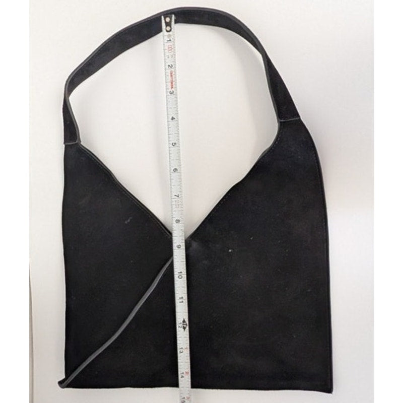KHAITE The Small Sara Calfskin Suede Tote Bag Black Shoulder Bag NWOT